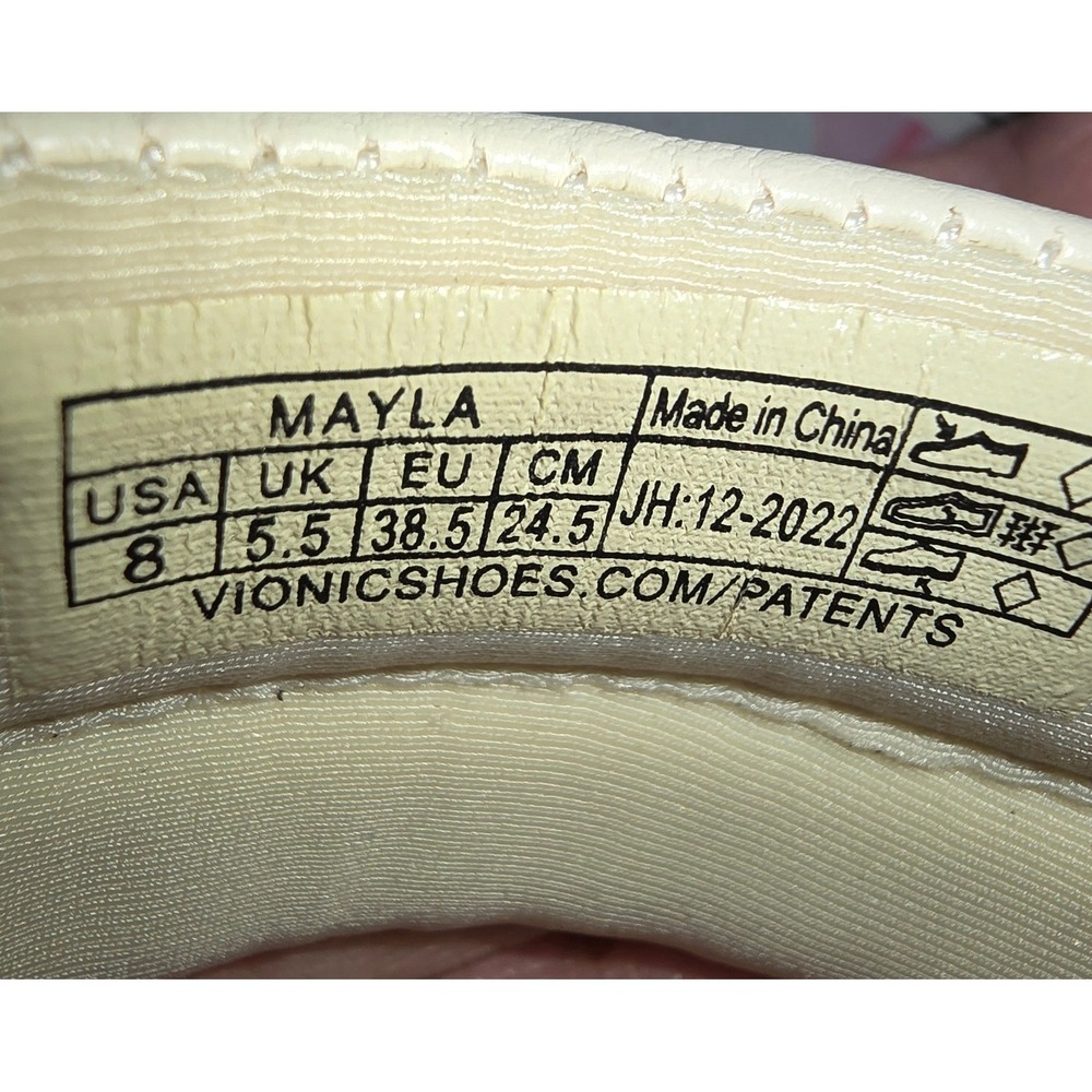 Vionic Maya Sandal Cream Sz 8 Womens Orthodic Sandal Style And Comfort View 6